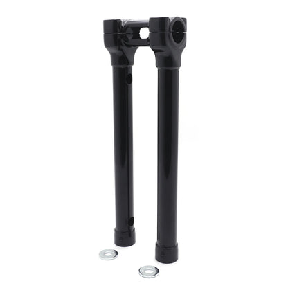 CNC Black Bolt-on Riser Top Clamp for Harley Touring FLHR (14", 1 1/4")