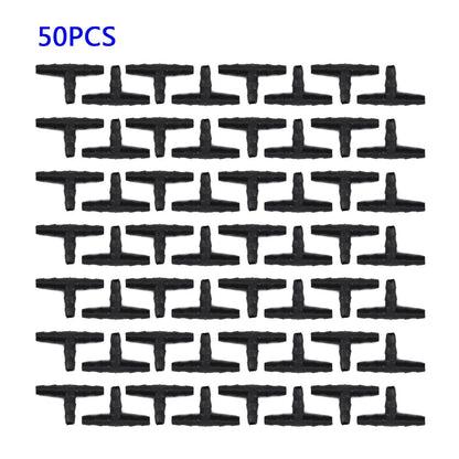 Tee Joint Hose Connector for Irrigation Drippers (4mm, 7m)