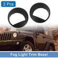 2 Pcs Headlight Trim Bezel for Jeep Wrangler JK (2007–2018)