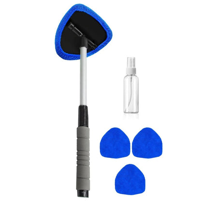 Windscreen Cleaner Set for Cars with Telescopic Rod and Cloth Covers