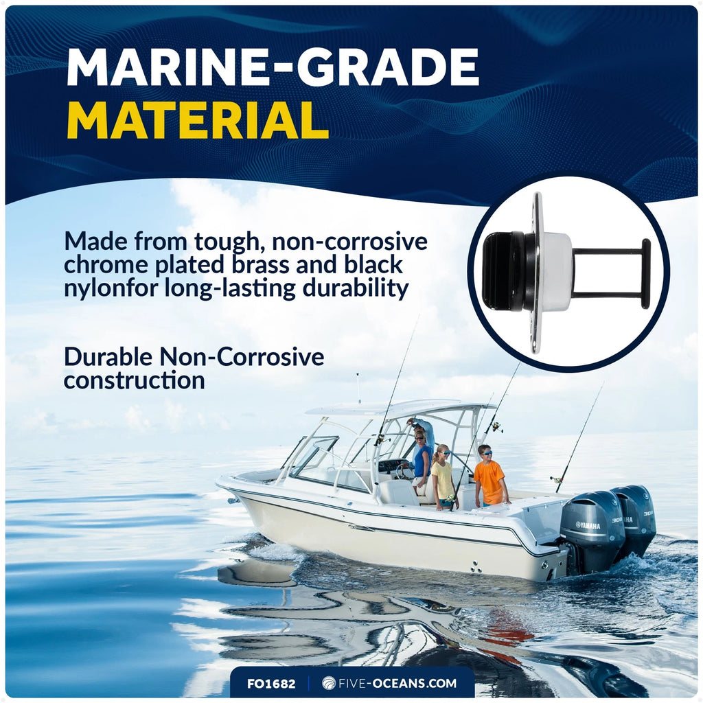 Captive Garboard Drain Plug for 1-1/4-Inch Transom Hole (FO1682)
