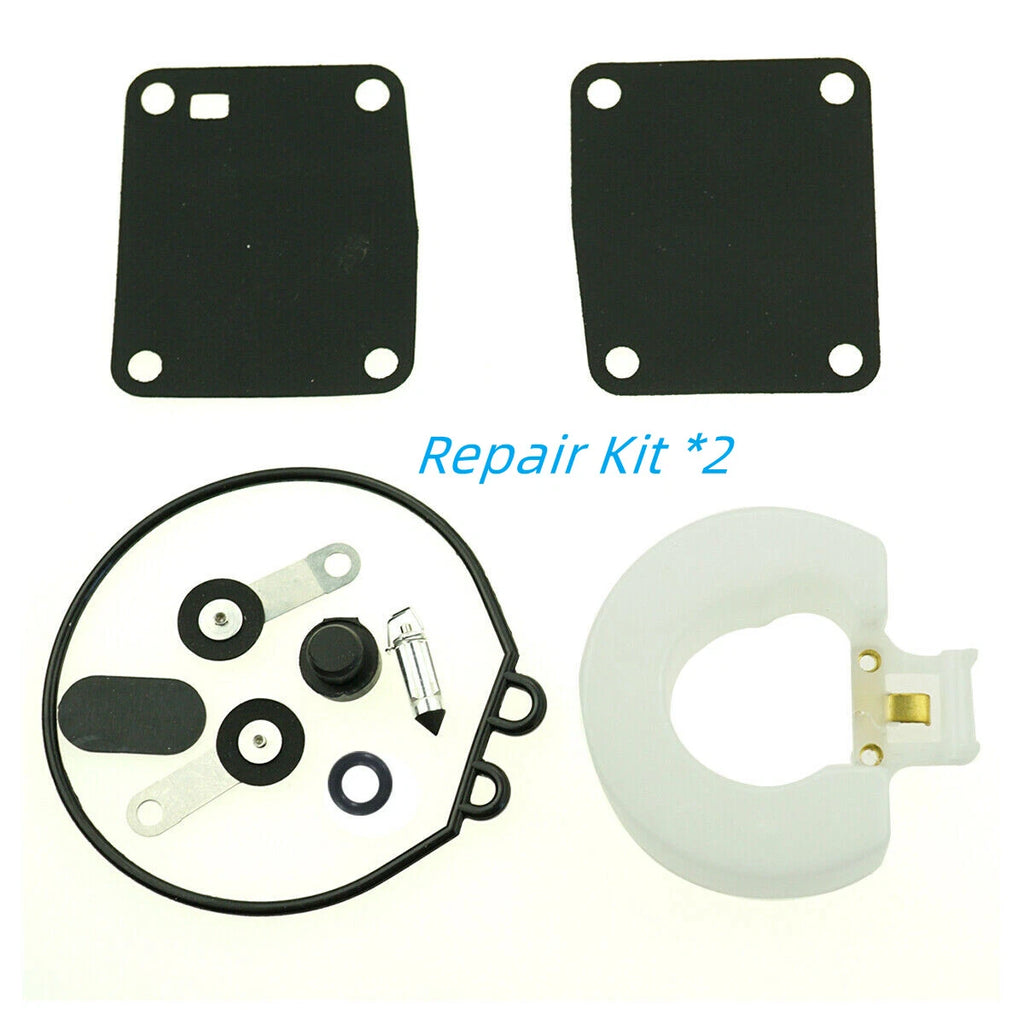 Set of 2 Carburetor Repair Kits for Tohatsu Nissan 2-Stroke (4/5/8/9.8hp) 369-87122-1
