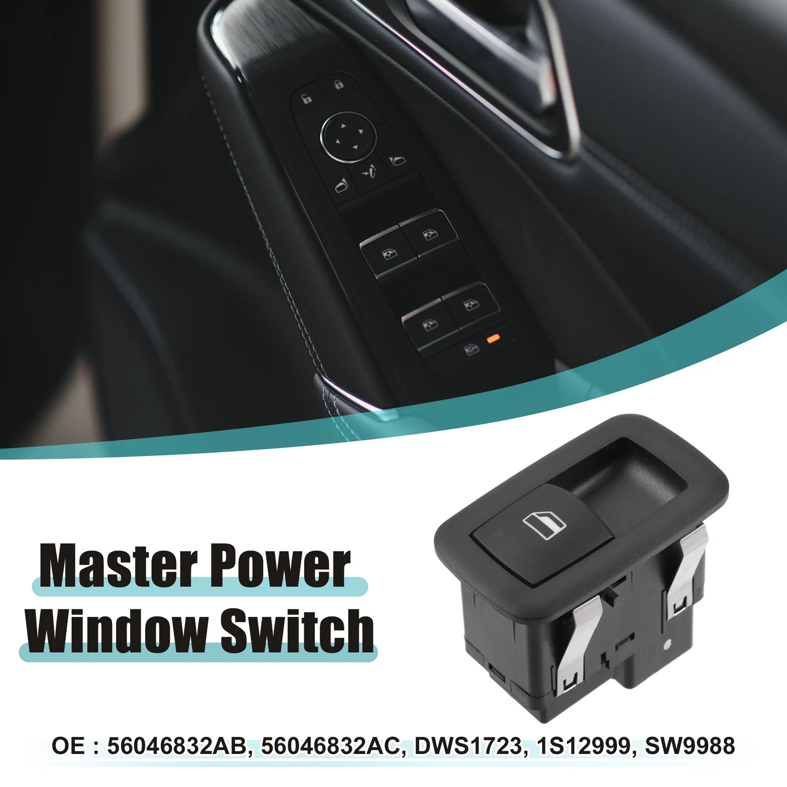 Rear Right Passenger Side Power Window Switch for Chrysler 300 (2011–2014)