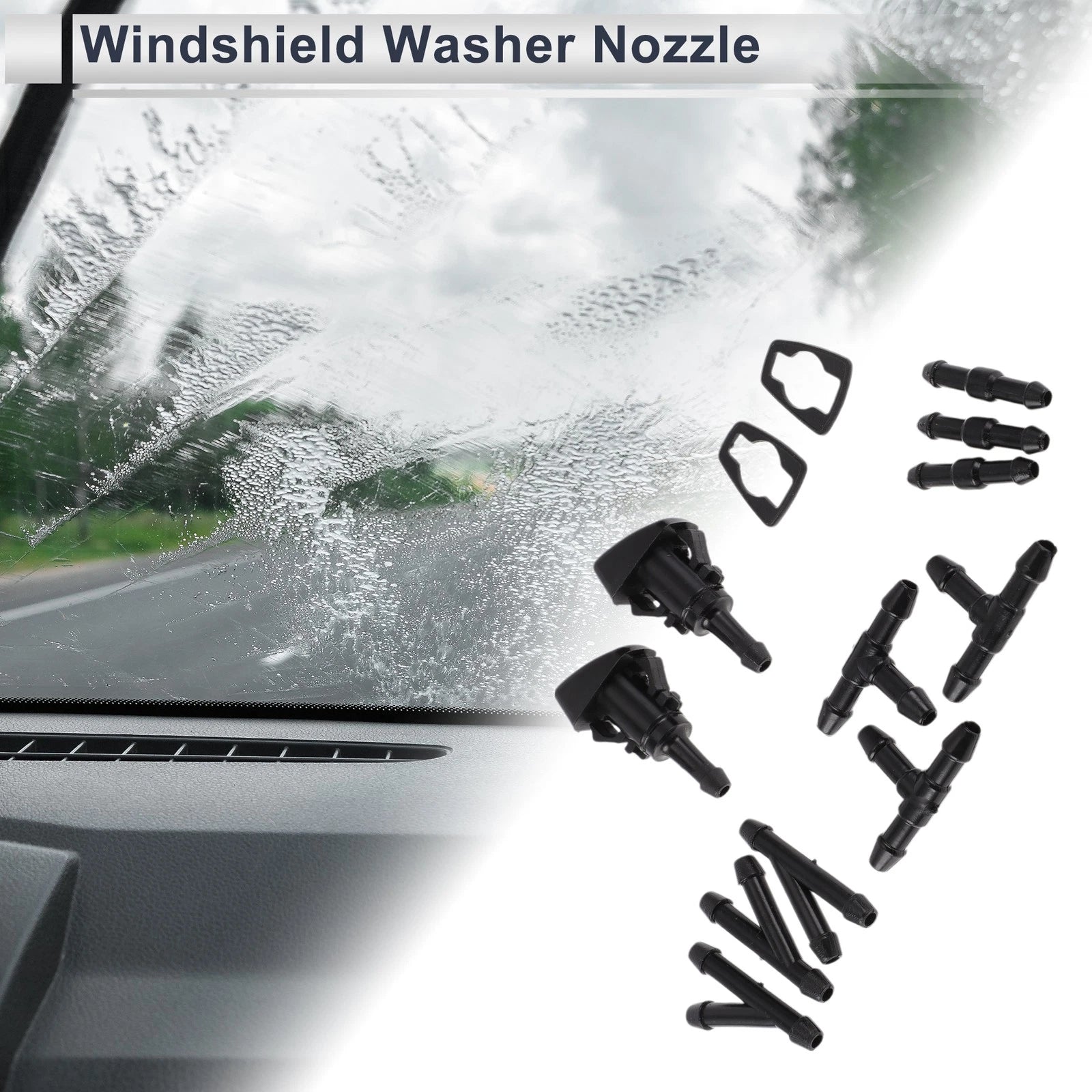 Windshield Washer Nozzle 3 Way Connector for Subaru Outback (2005–2014)