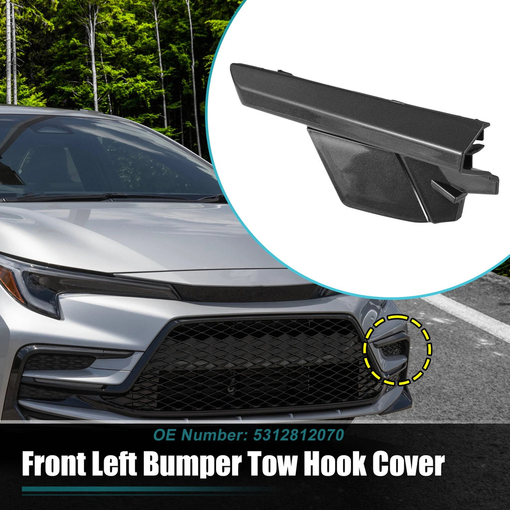 Front Left Bumper Tow Hook Cover Replacement for Toyota Corolla (2014–2019)