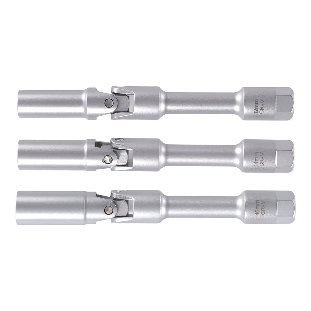 6 Point Glow Plug Socket Set for Universal Vehicles (8-16mm)
