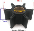 Water Pump Impeller 0389623 for Johnson Evinrude OMC Outboard (6-14HP)