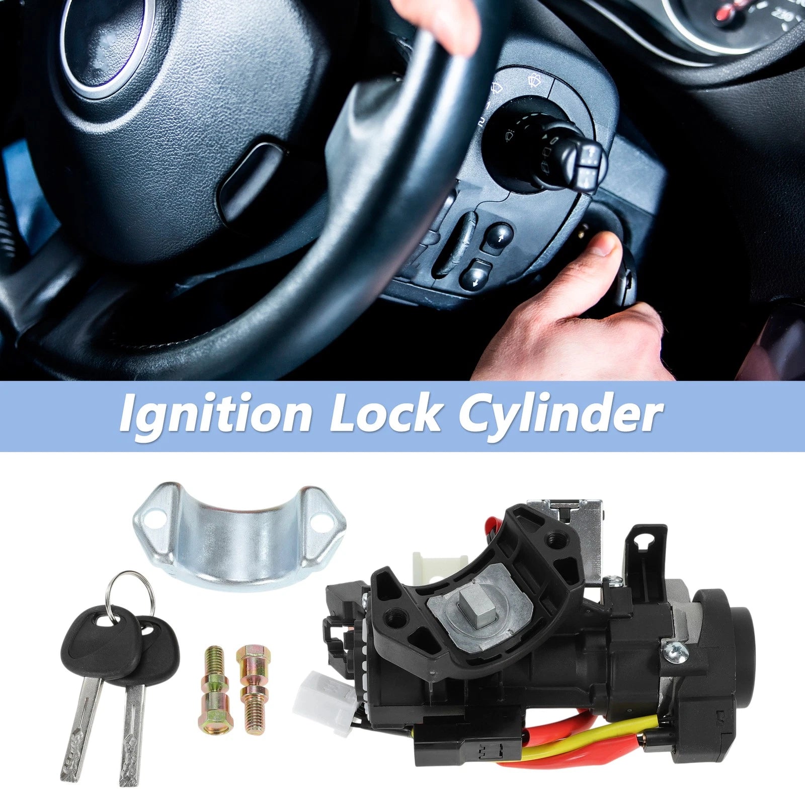 Ignition Lock Cylinder Assembly Replacement for Hyundai Sonata (2015–2019)