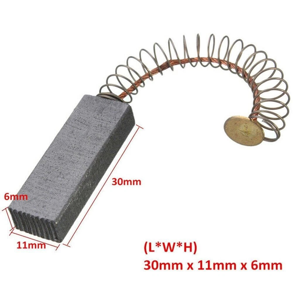 2X Carbon Brushes Motor Brush Set Replacement (30116mm)
