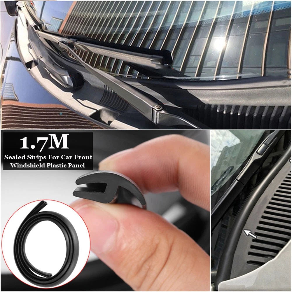 1.7m Rubber Seal Trim Moulding Strip for Car Windshield Panel