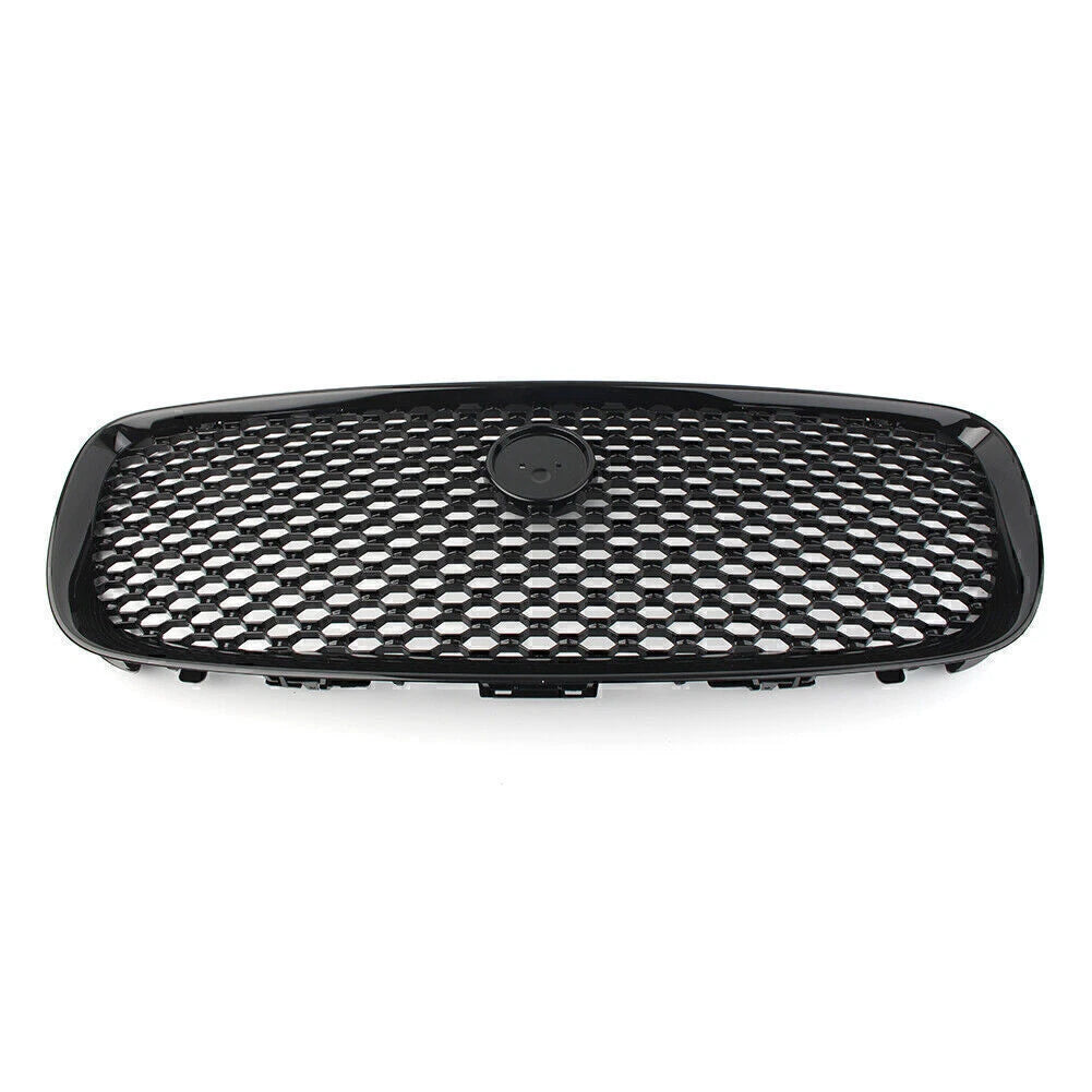 Gloss Black Front Upper Mesh Grille for Jaguar F-PACE (2016–2019)