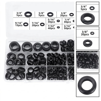 215Pcs Waterproof Rubber Grommets for Wiring and Plumbing Applications