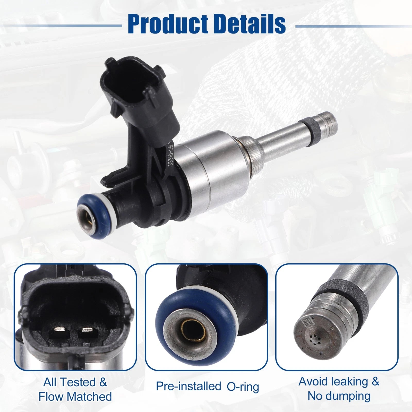 Fuel Injector Nozzle Set for Hyundai Accent 1.6L (2012–2017)