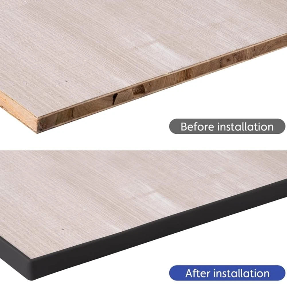 2M U Shaped TPE Edging for MDF Shelves and More