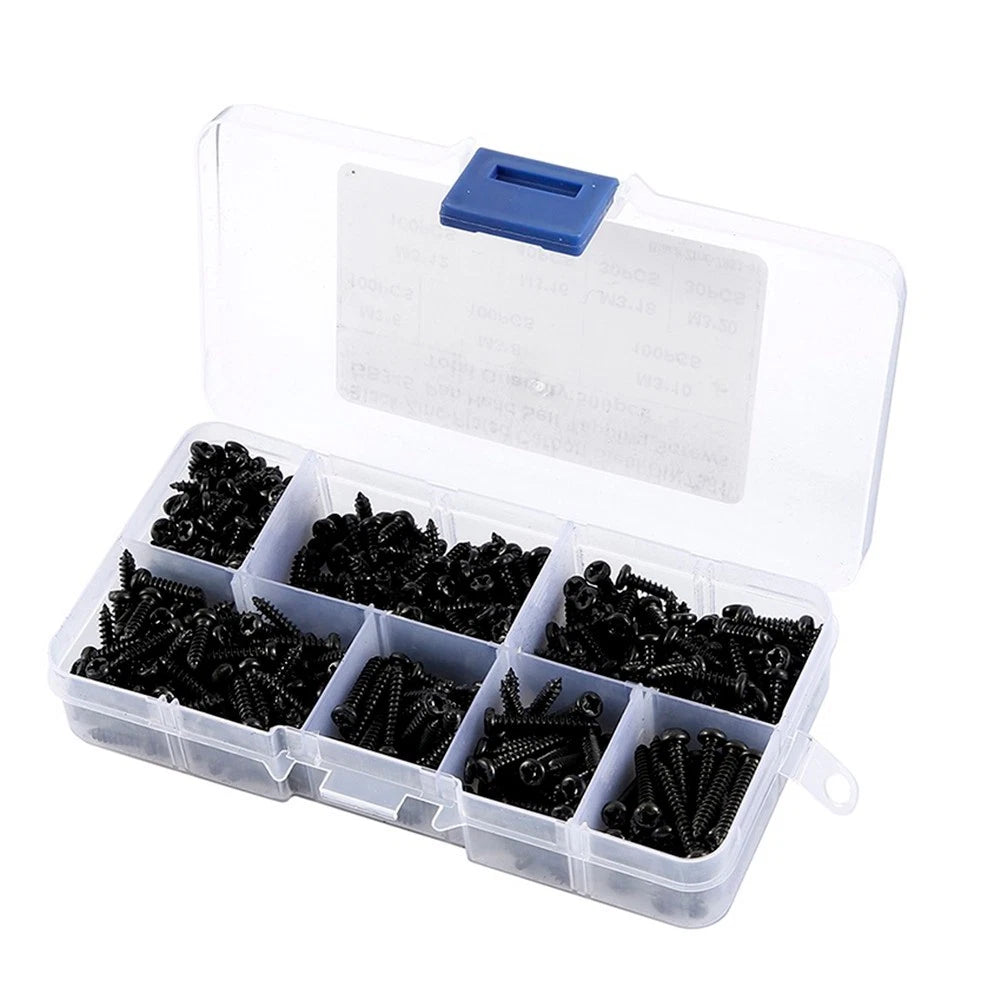 500 Pcs Flat Head Self Tapper Screws for Various Applications
