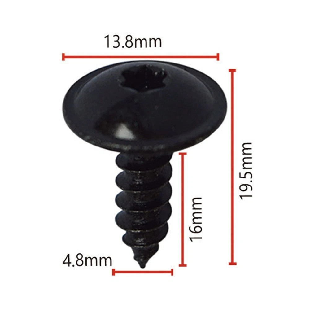 10x Torx Screws for Car Side Skirts Bumpers