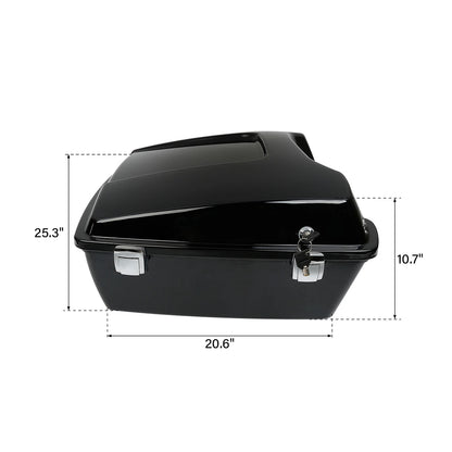 Chopped Trunk Backrest & Mounting Rack for Harley Touring (2009–2013)