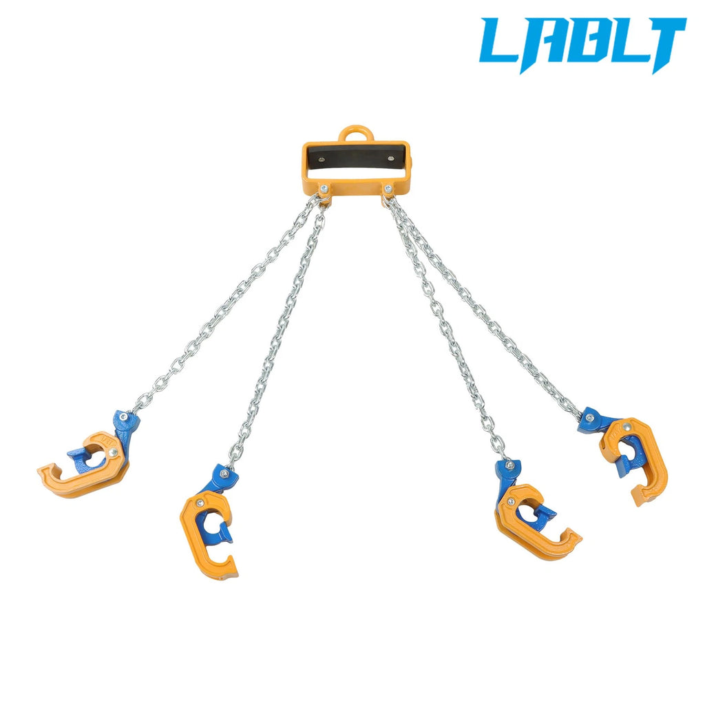 2X Hooks Chain Drum Lifter for 55 Gallon Drums (G80, 2 Ton Capacity)