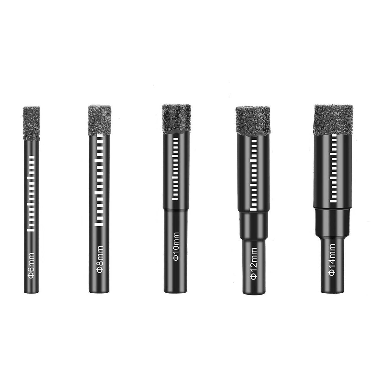 Diamond Drill Bits for Porcelain Granite Tile Ceramic (Set of 5)