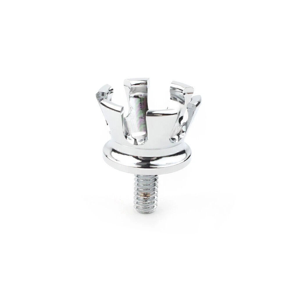 Chrome Rear Seat Bolt Tab Screw Mount for Harley (1996–Present)
