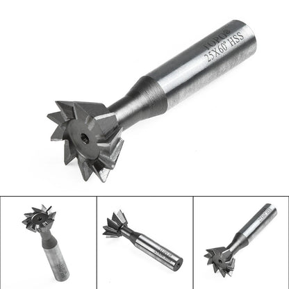 HSS End Mill Dovetail Cutter 25mm 60 Degree for Milling and Drilling