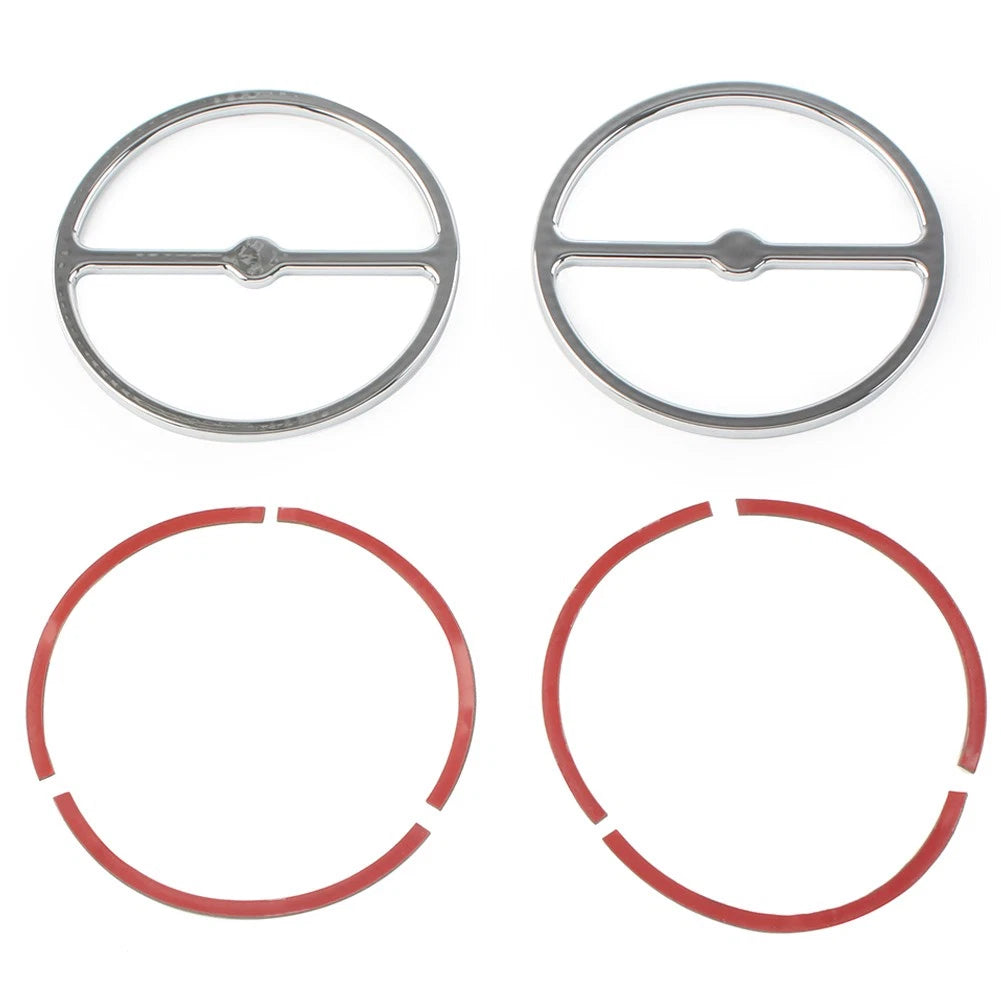 Chrome Speaker Trim Ring Cover Set for Harley Electra Glide (2014–2023)