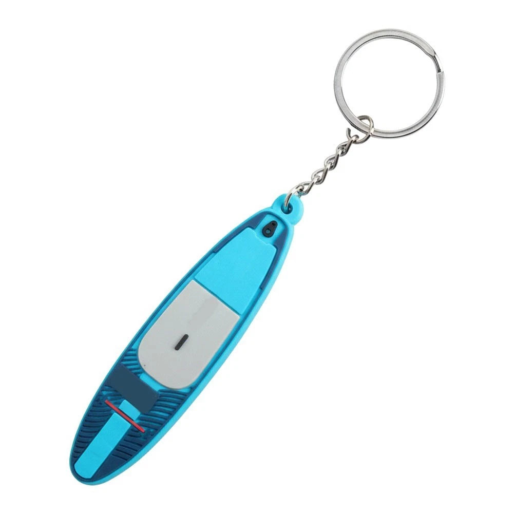 Soft Rubber Surfboard Keychain - Cute Decoration