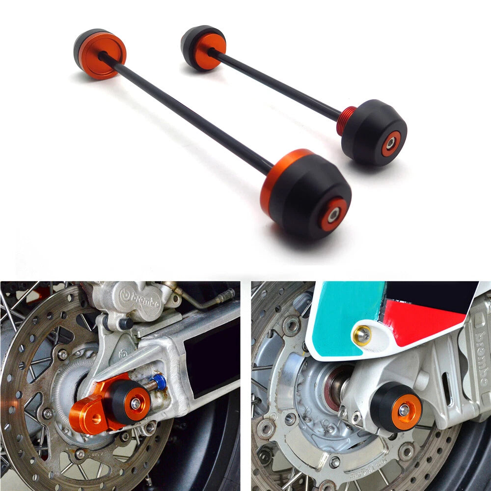 Front & Rear Axle Slider Crash Protector for KTM Duke 790 (2018–2019)
