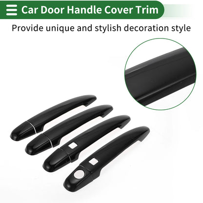 Door Handle Cover Trim for Toyota Highlander (2008–2013) Black