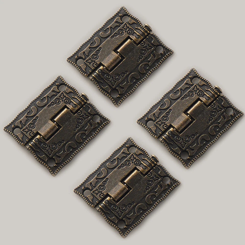 Butt Hinge Set of 10 for Vintage Jewelry Gift Wine Box Cabinet (26x23mm)