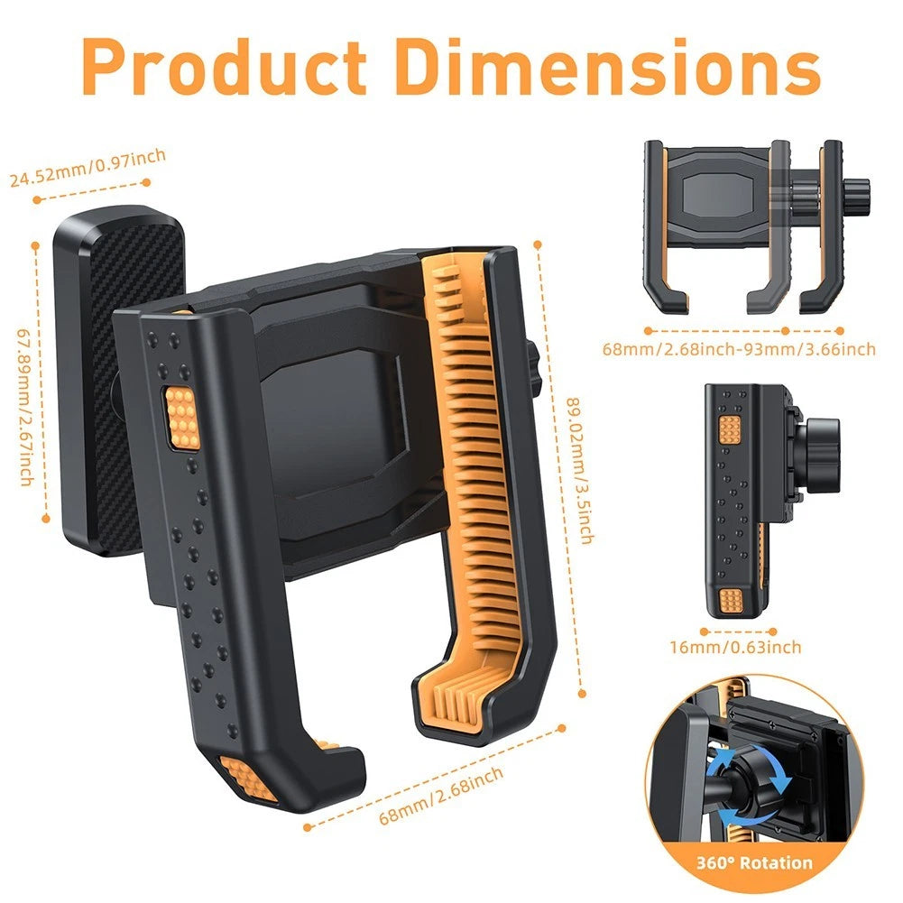 360 Degree Swivel Phone Mount for Golf Cart (No Year Range Provided)