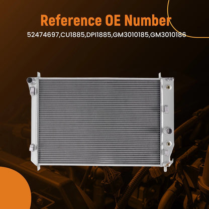 3 Row Aluminum Radiator for Chevrolet Corvette Z06 (1997–2004) DPI1885 CU1885