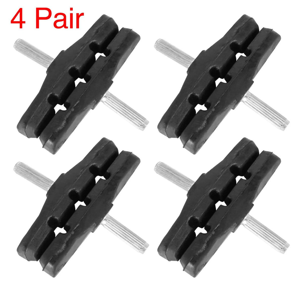 Brake Pads Set for Mountain Bike Cantilever Threadless 70mm (Black) 4 Pair