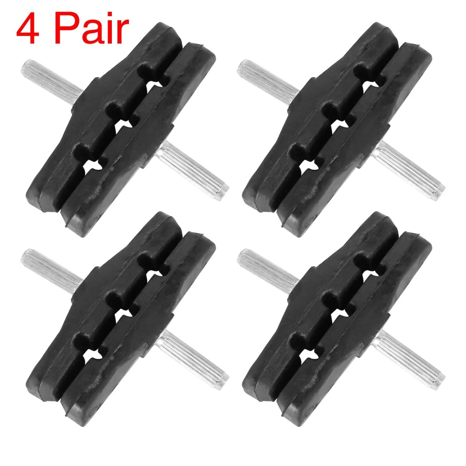 Brake Pads Set for Mountain Bike Cantilever Threadless 70mm (Black) 4 Pair