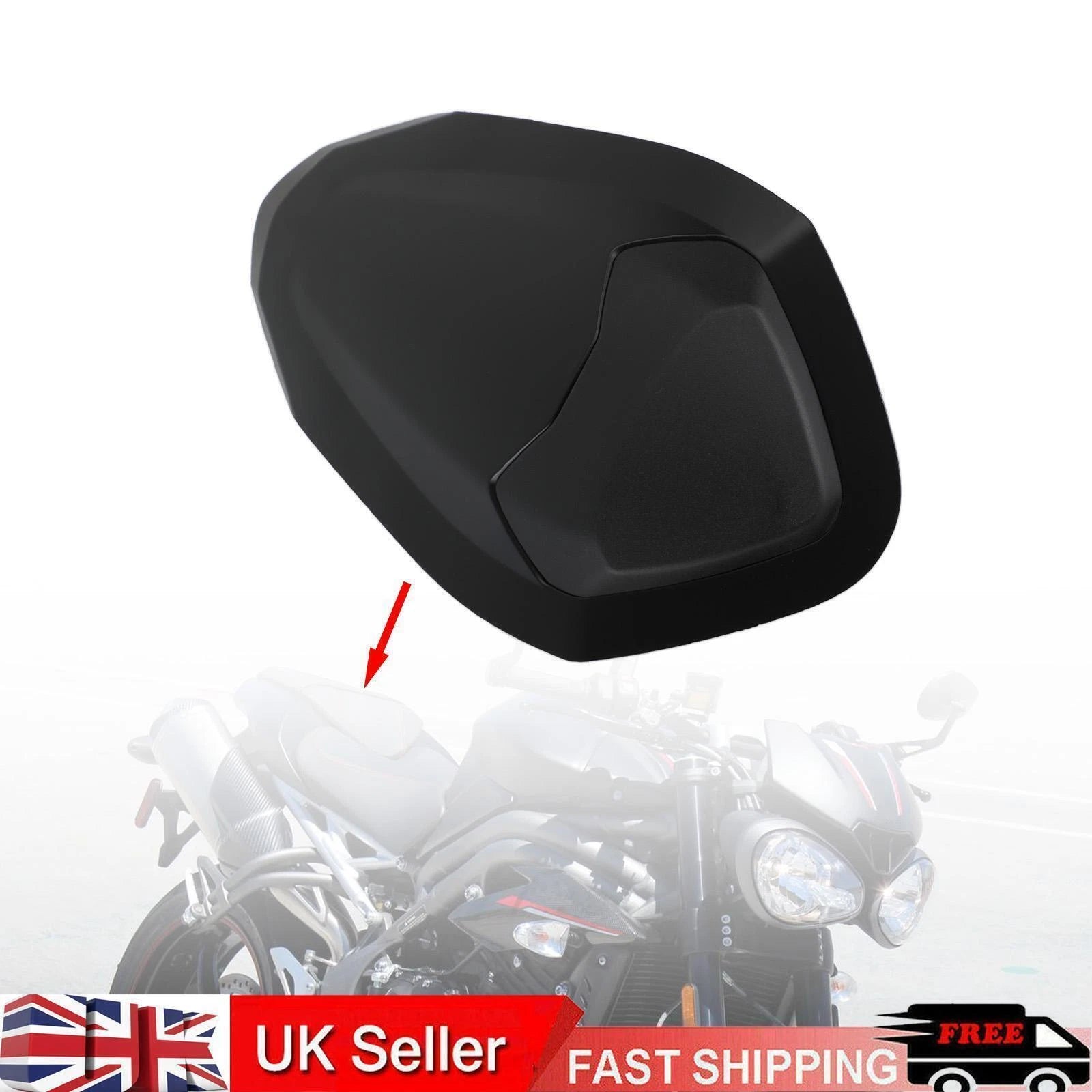 Rear Tail Seat Fairing Cowl Cover for Street Triple RS 765 (2017–2019) Matt Black T9