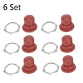 Set of 6 Carburetor Primer Bulbs for Tecumseh 36045 36045A 640259