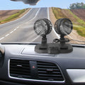 Dual Head Car Fan for Quick Cooling in Vehicles (Adjustable Angles)