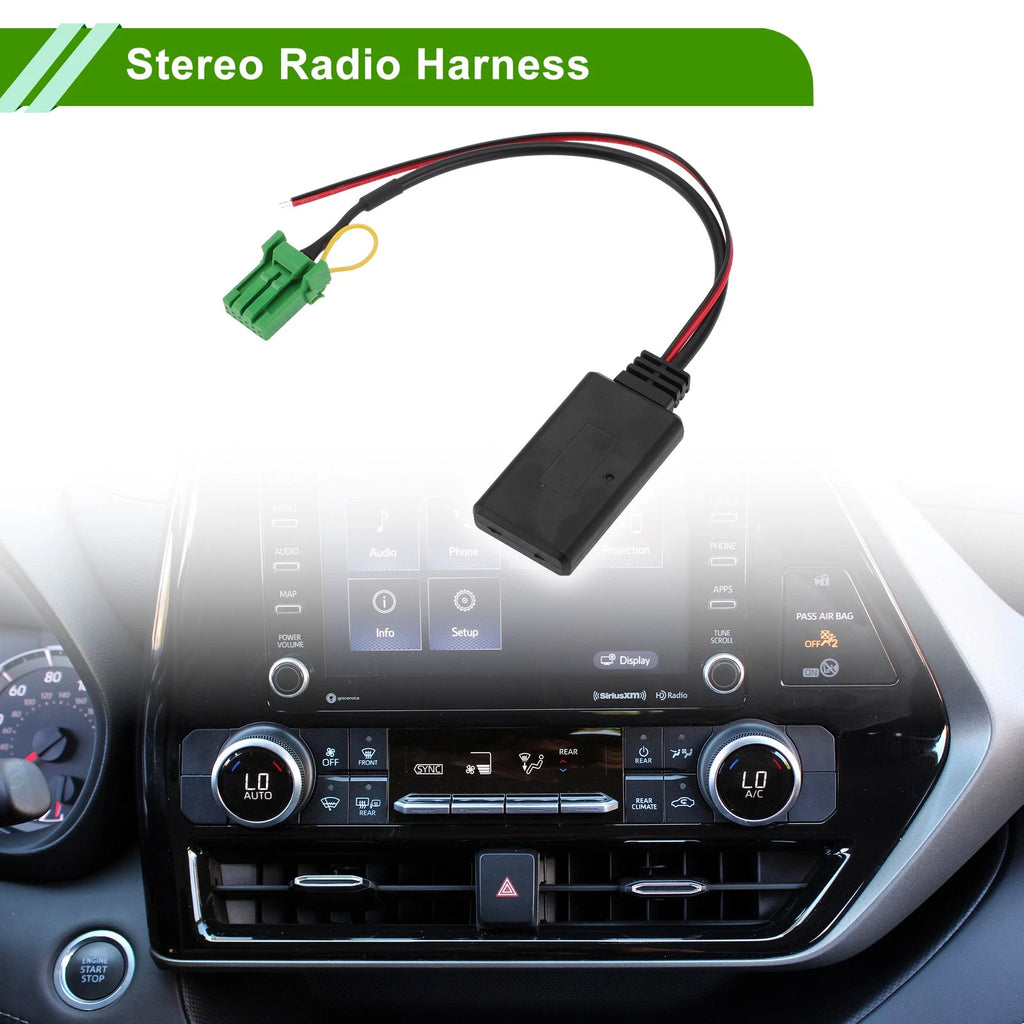 Bluetooth Stereo Radio Harness AUX Adapter Music Cable for Acura RDX (2013–2020)