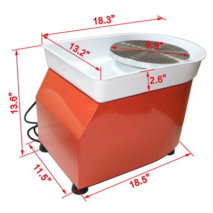 Electric Pottery Wheel for Ceramic Art Craft DIY (110V, 350W)