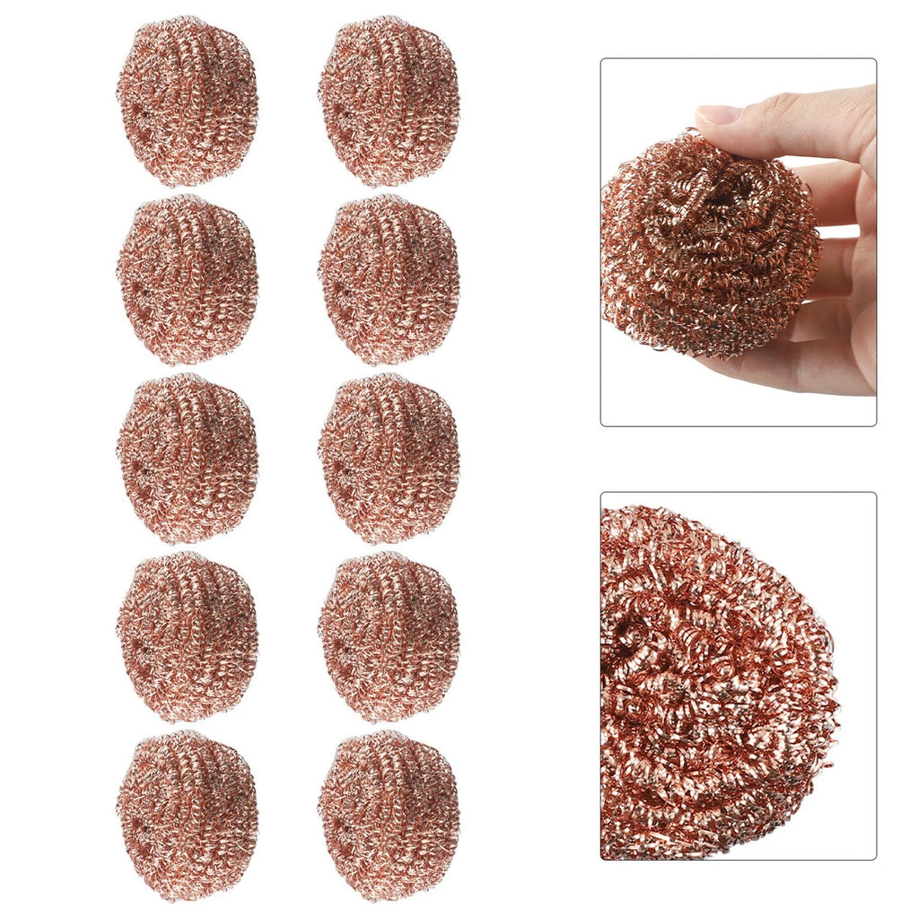 10PCS Copper Wire Cleaning Balls for Soldering Iron Tips