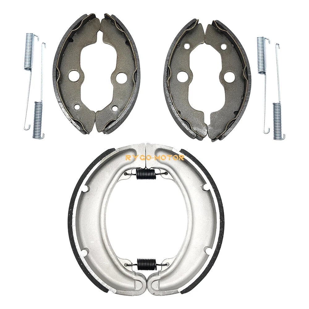 Front Rear Brake Shoes Kit w/Pins for Honda Fourtrax 300 TRX300FW (1988–2000)