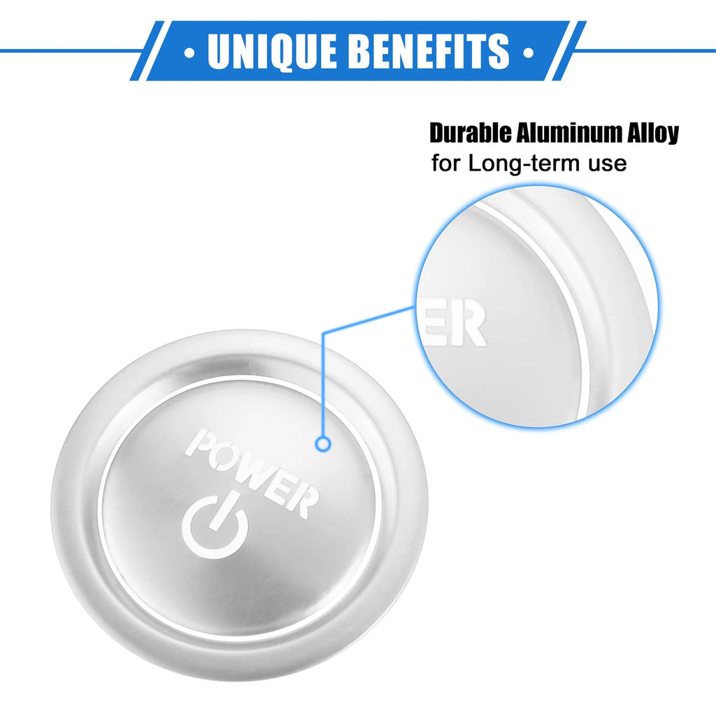 2pcs Engine Start Ignition Button Cover Replacement for Toyota Sienna (2022–2023)