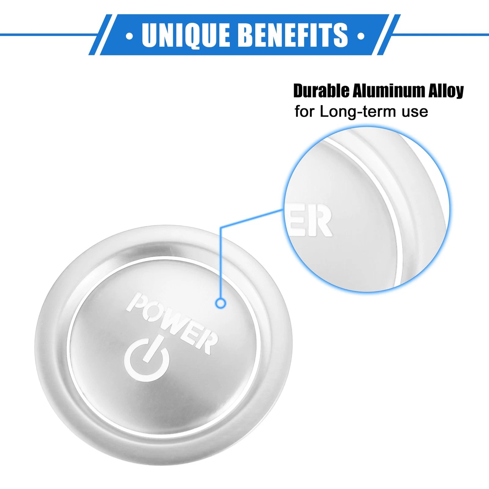 2pcs Engine Start Ignition Button Cover Replacement for Toyota Sienna (2022–2023)