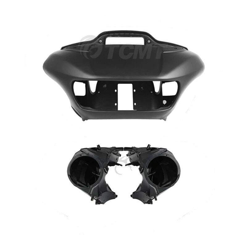 Matte Black Inner Outer Fairing Speaker Covers for Harley Road Glide (2015–2023)