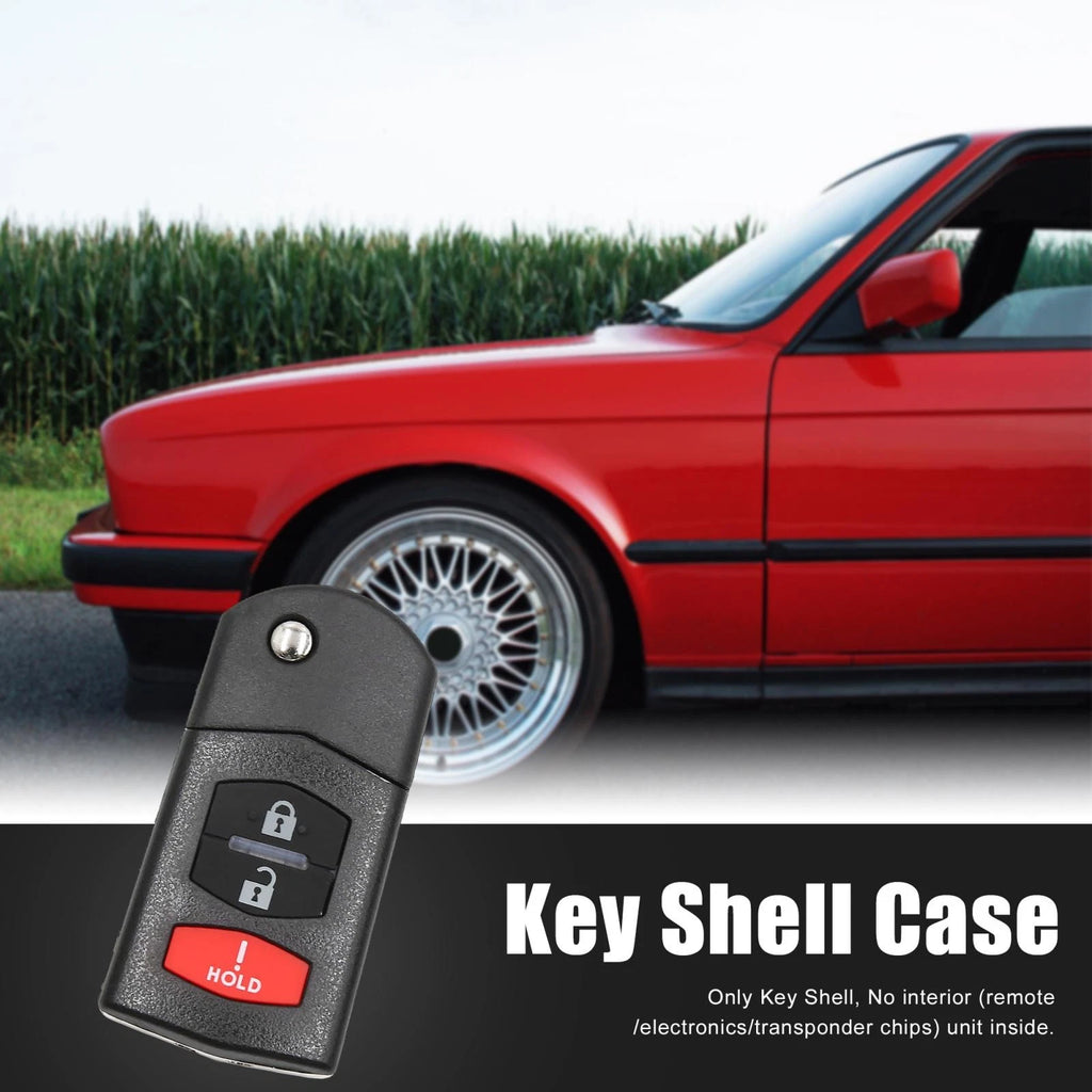 Car Key Fob Shell Case Replacement for Mazda 6 Miata RX-8 (2011–2015)