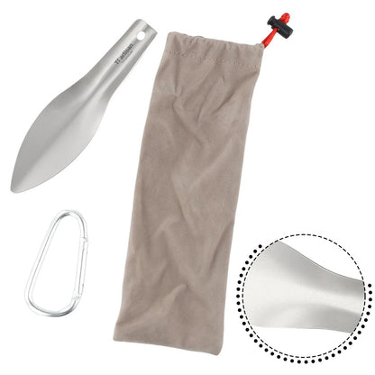 Titanium Shovel Trowel for Backpacking with Storage Sack