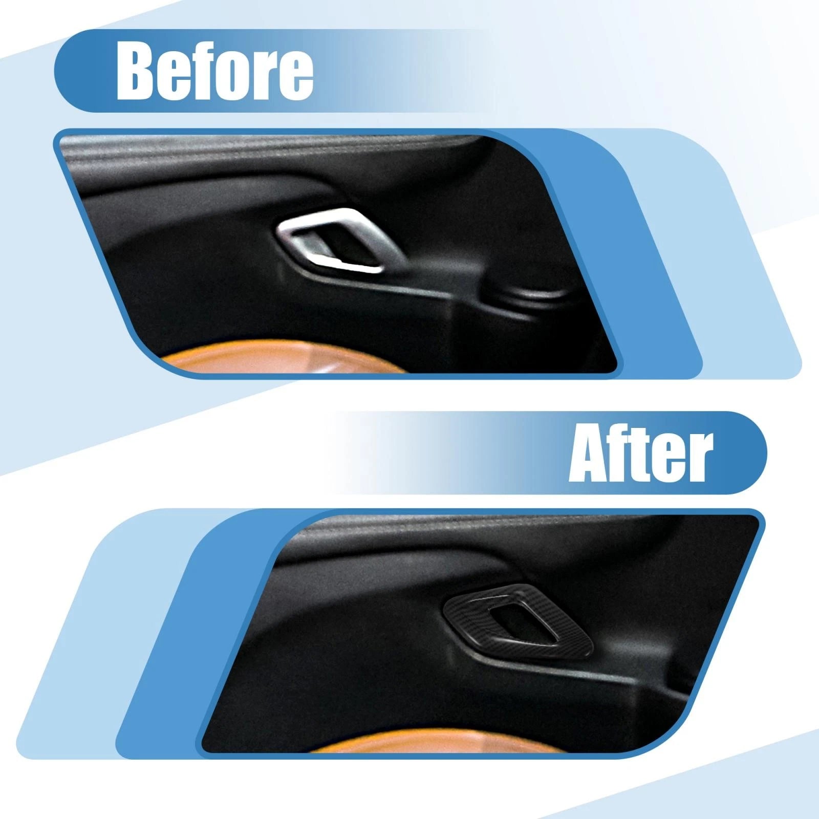 Door Handle Bowl Cover Trim Inner Set for Dodge Challenger (2011–2019)