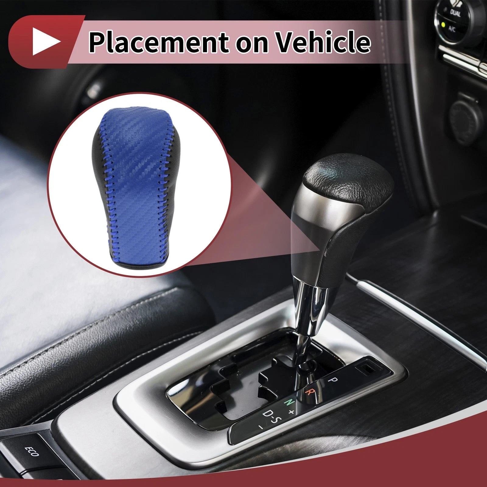 Gear Shift Knob Cover Replacement for Hyundai Tucson (2015–2018)