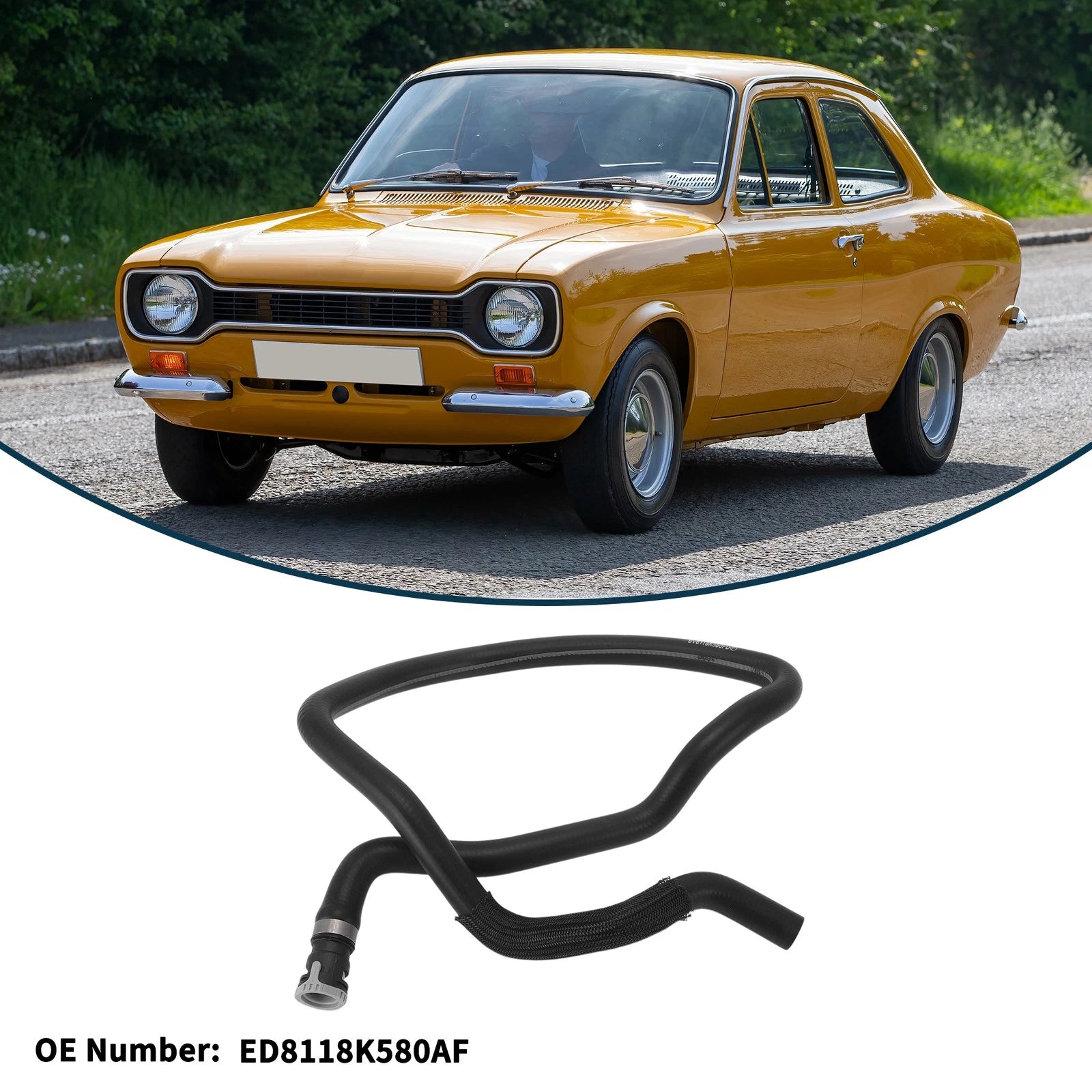 Radiator Hose Replacement Rubber Warm Air Outlet Pipe for Ford Escort (2015–2015)