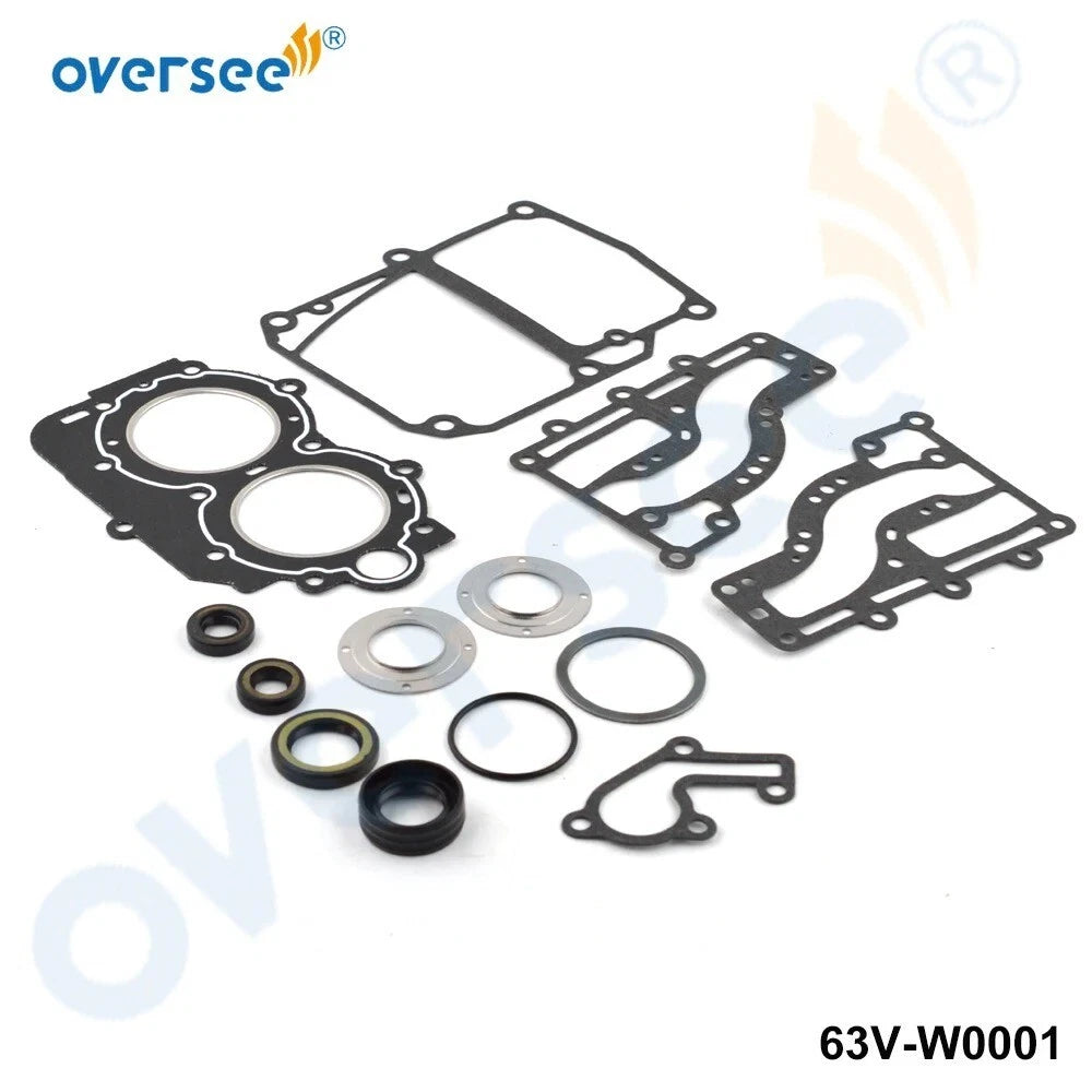 Lower Unit Gasket Kit for Yamaha 9.9HP 15HP Outboard (63V-W0001-01-0)